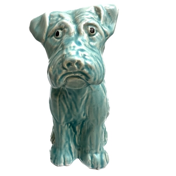 SYLVAC ?? Scottish Terrier Dog Figurine ENGLAND Blue Glaze 6" Tall England Vtg - Picture 4 of 7